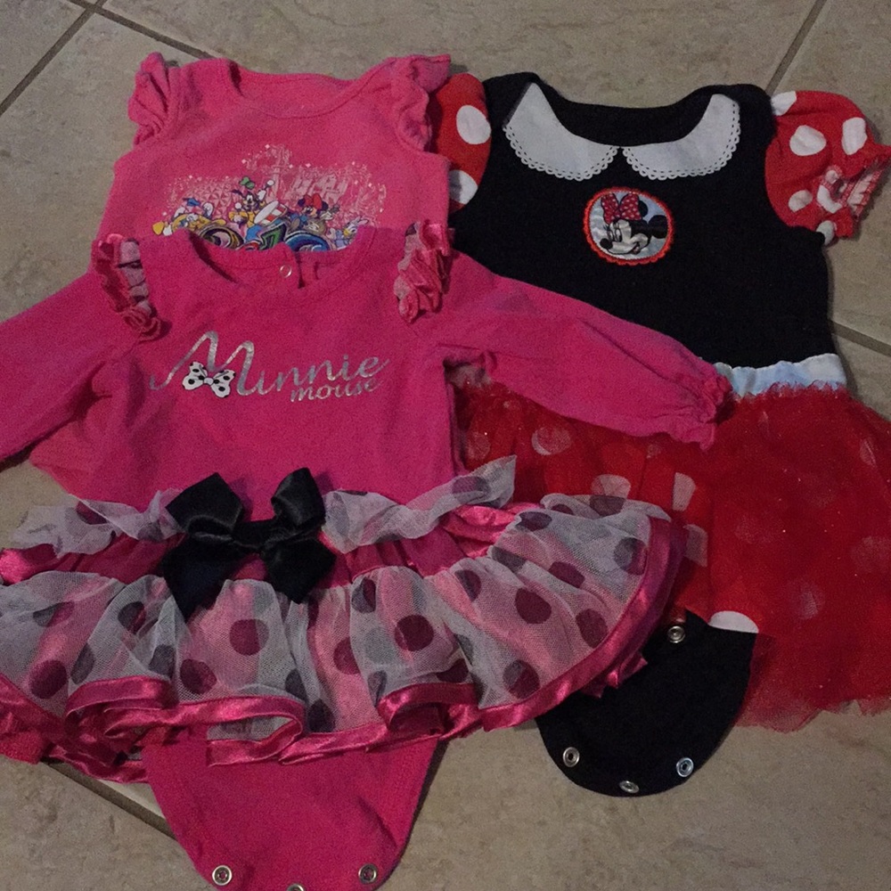Lot of 3 Disney onesies, 3-6M